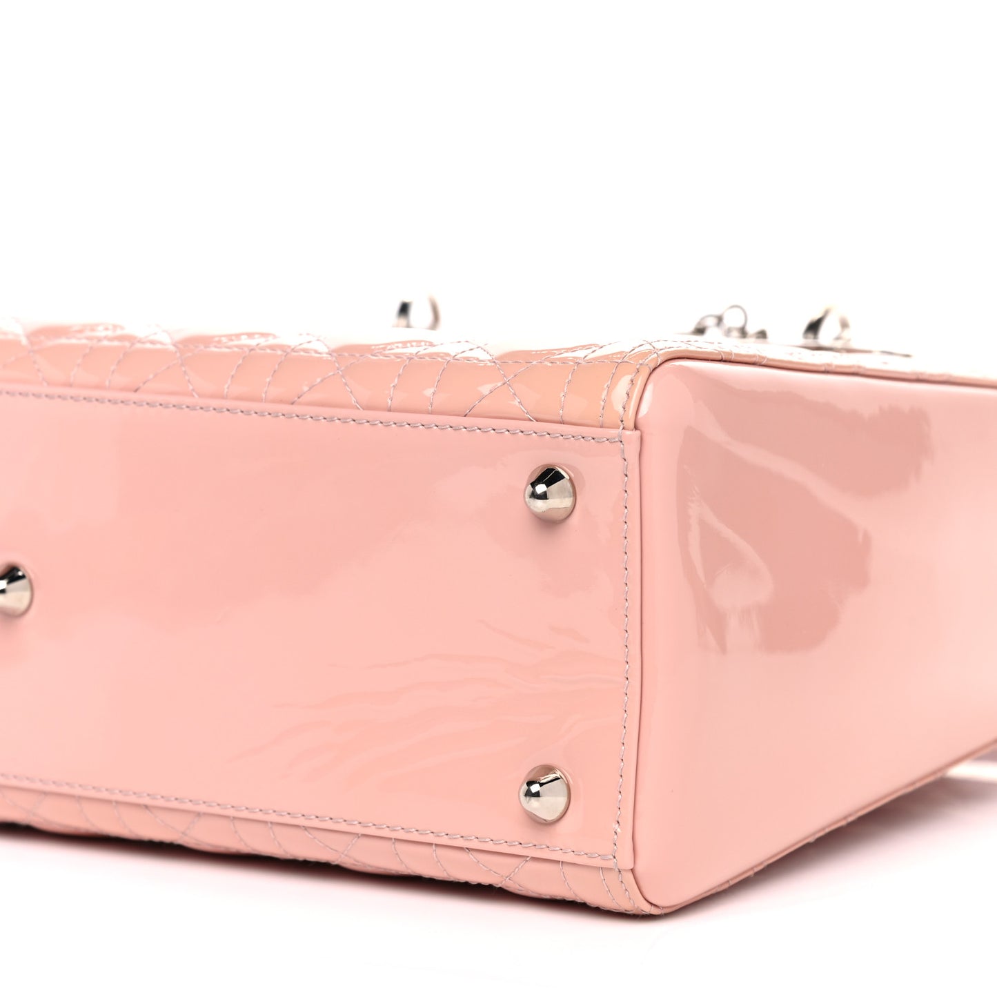 Patent Cannage Large Lady Dior Light Pink