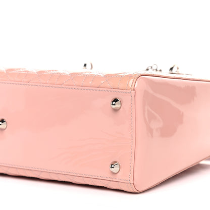 Christian Dior Patent Cannage Large Lady Dior Light Pink 9 of 13