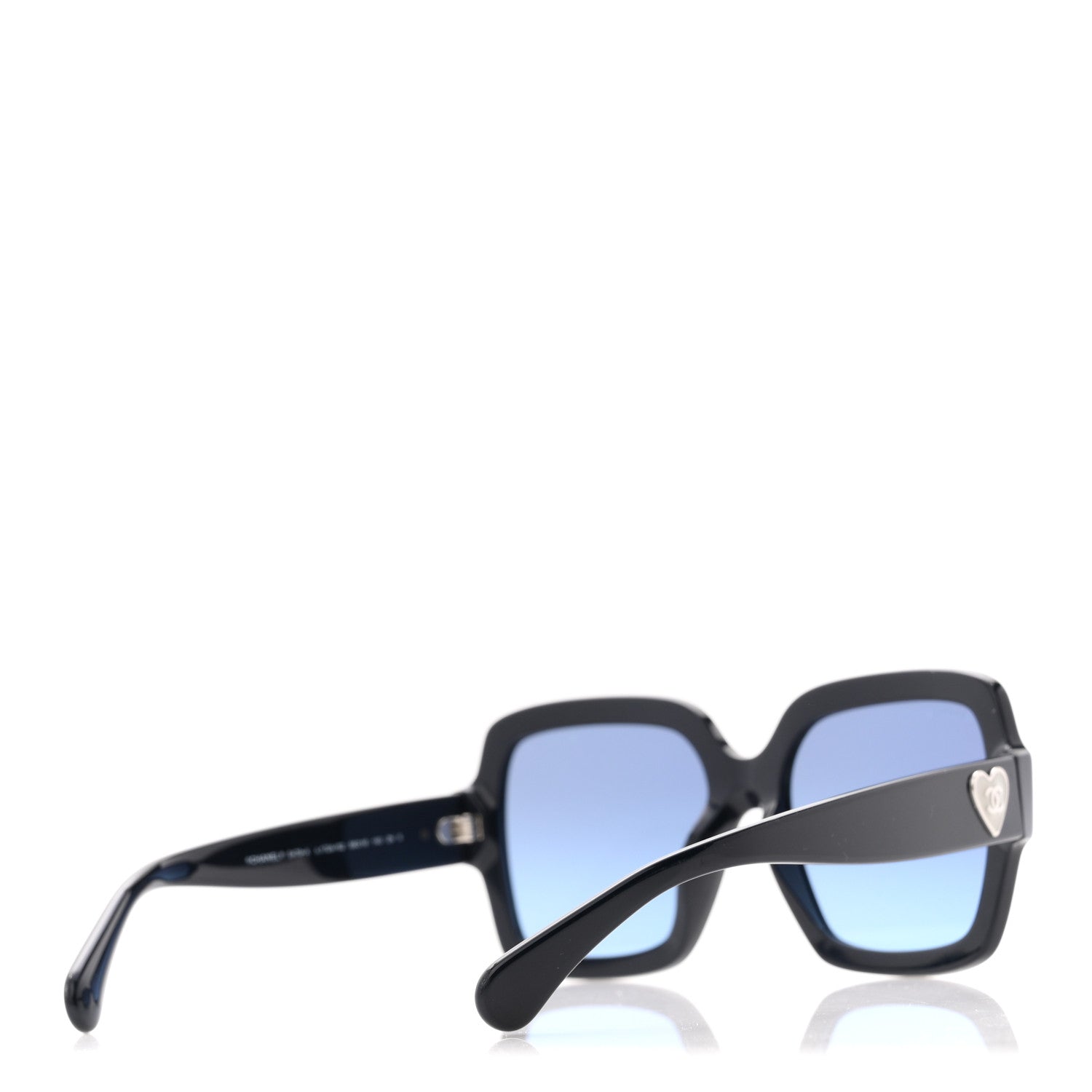 Chanel Acetate Square Heart Sunglasses 5479-A Blue 4 of 9