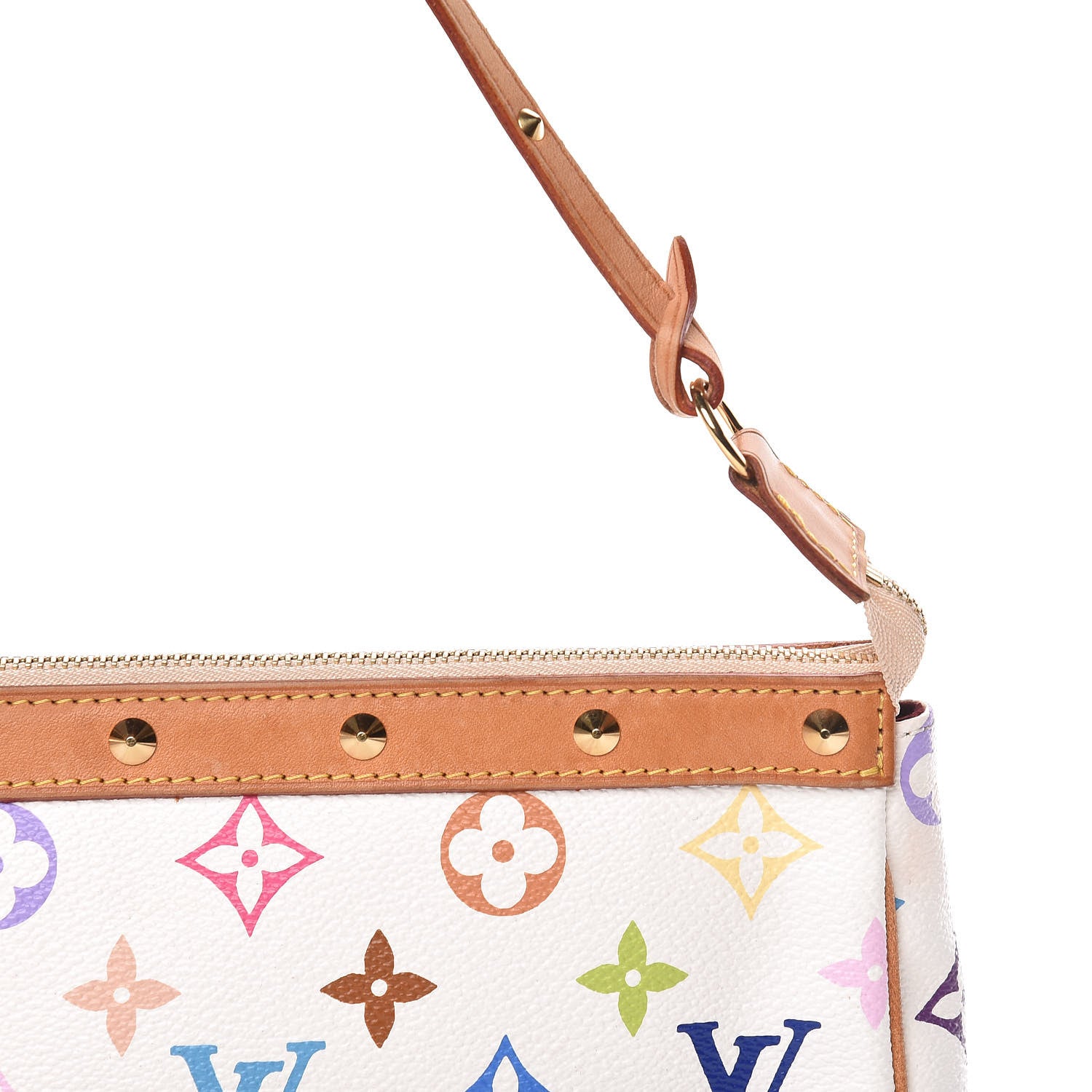 Louis Vuitton Monogram Multicolor Pochette Accessories White 11 of 11