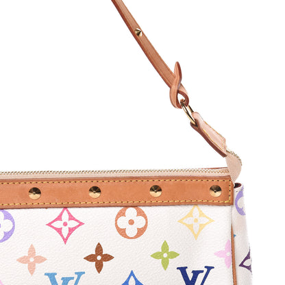 Louis Vuitton Monogram Multicolor Pochette Accessories White 11 of 11