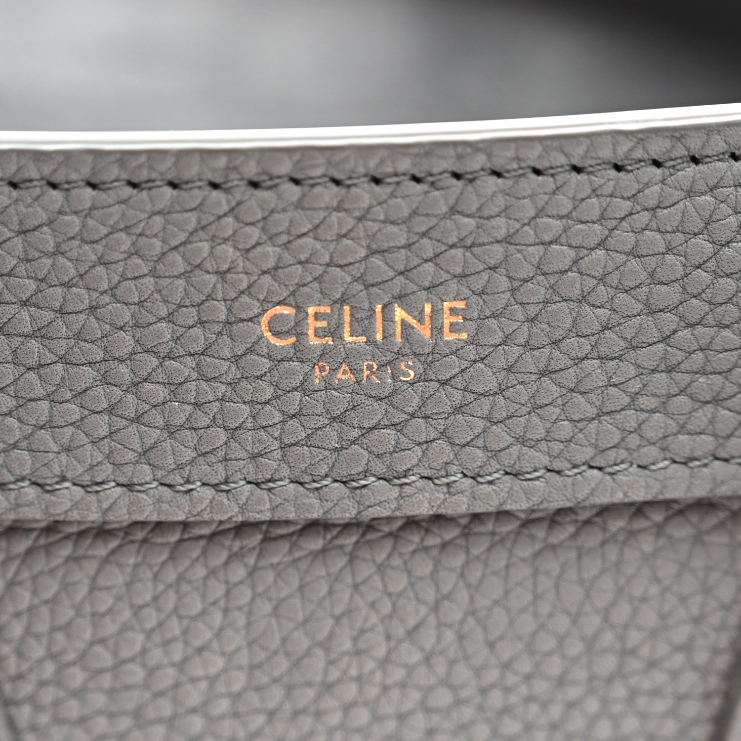 Celine Baby Drummed Calfskin Nano Luggage Kohl 6 of 11