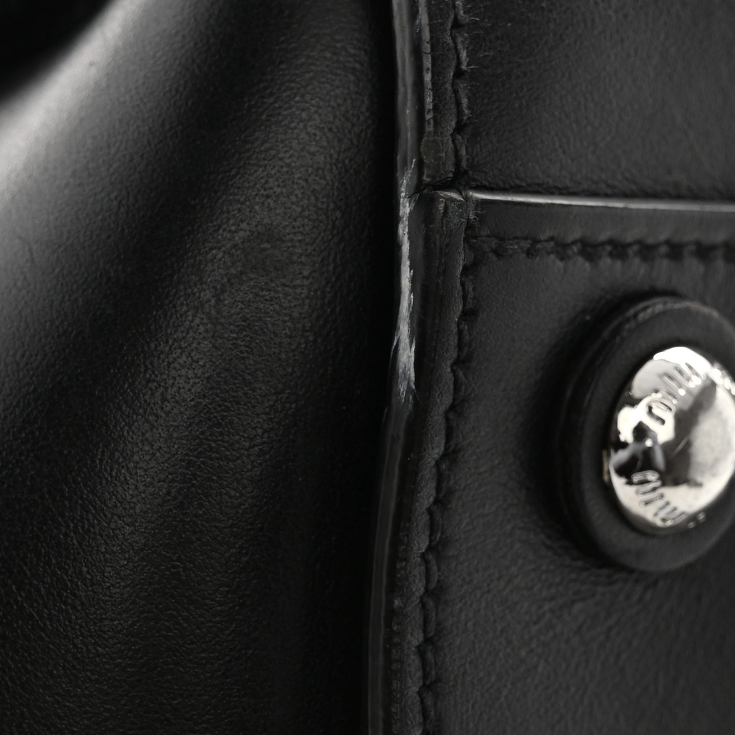 Soft Calfskin Top Handle Satchel Black