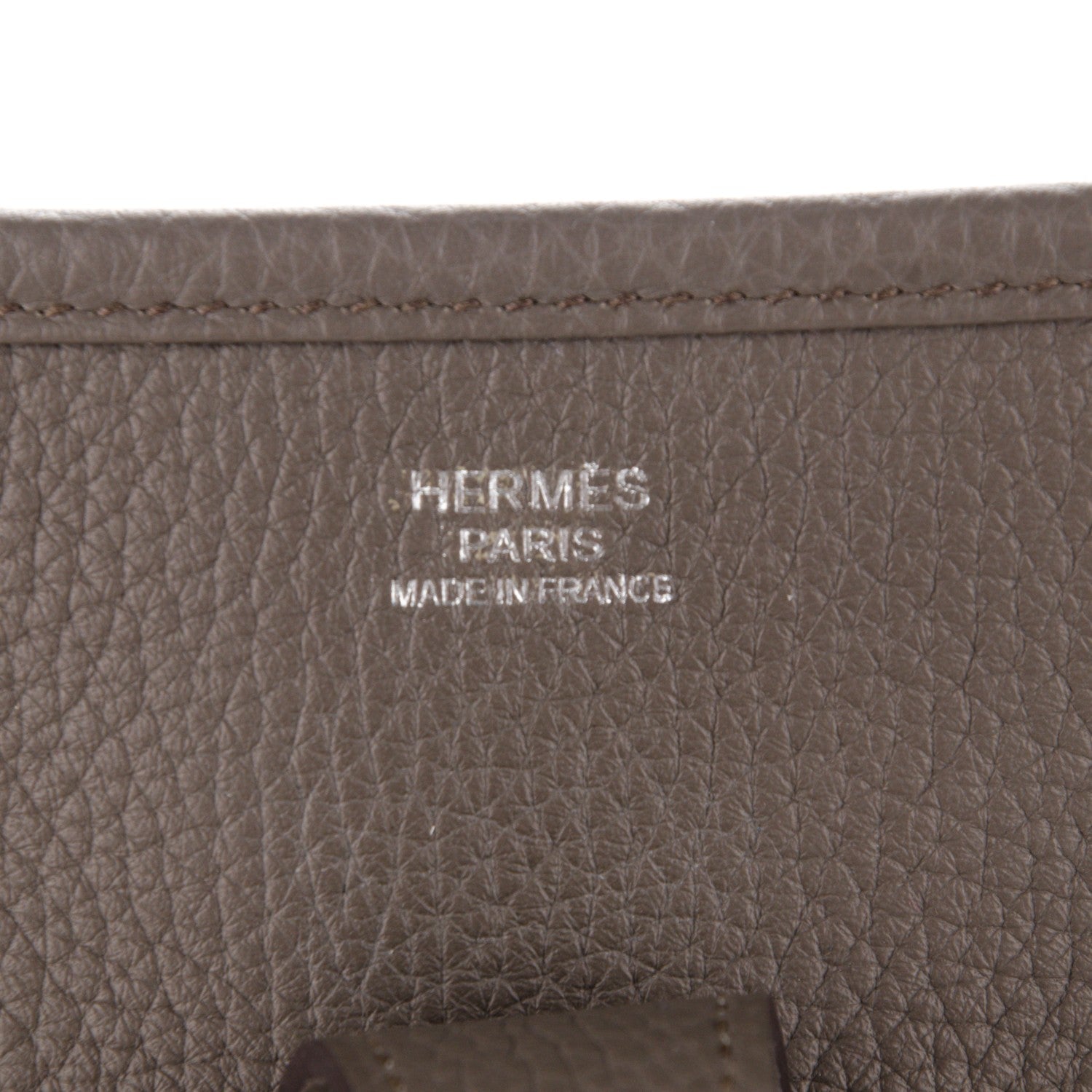Hermes Taurillon Clemence Evelyne III GM Etain 6 of 7