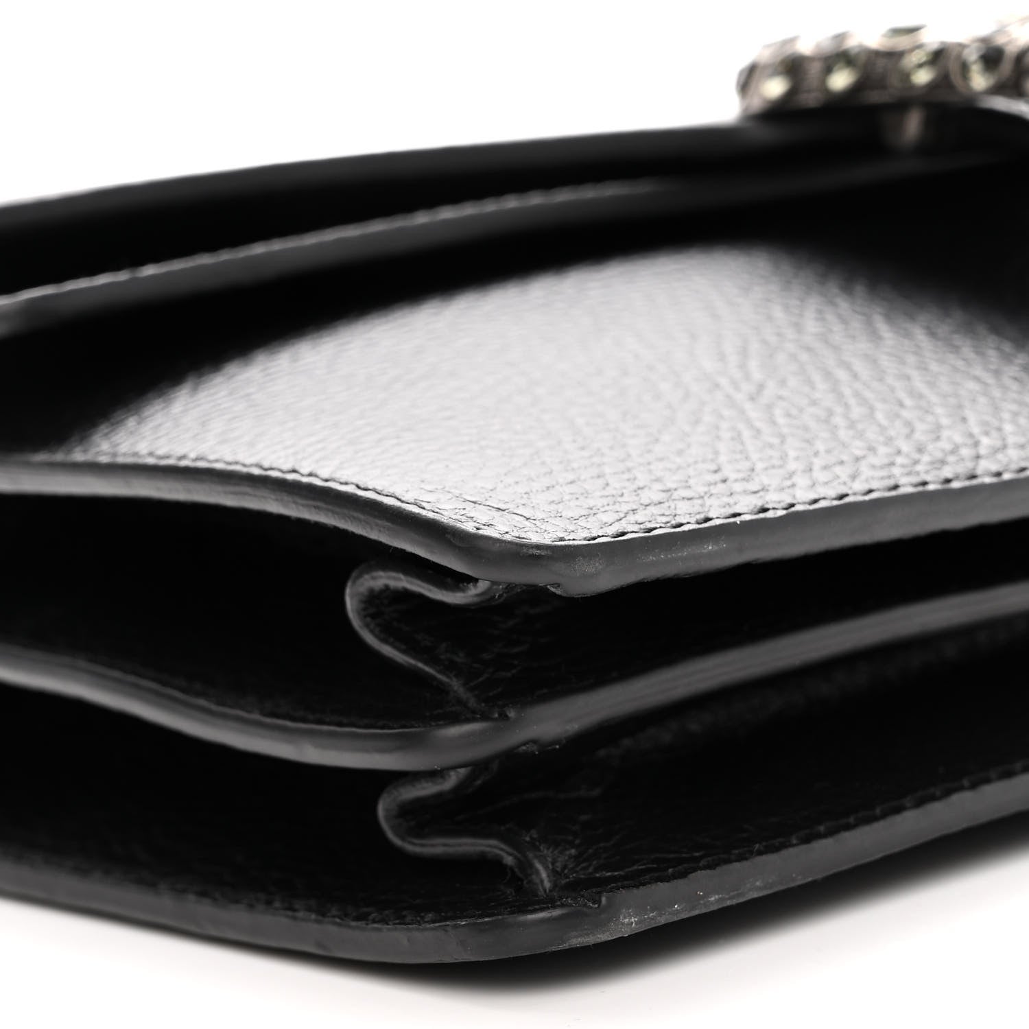 Gucci Pebbled Calfskin Small Dionysus Shoulder Bag Black 8 of 9