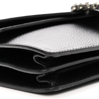 Gucci Pebbled Calfskin Small Dionysus Shoulder Bag Black 8 of 9