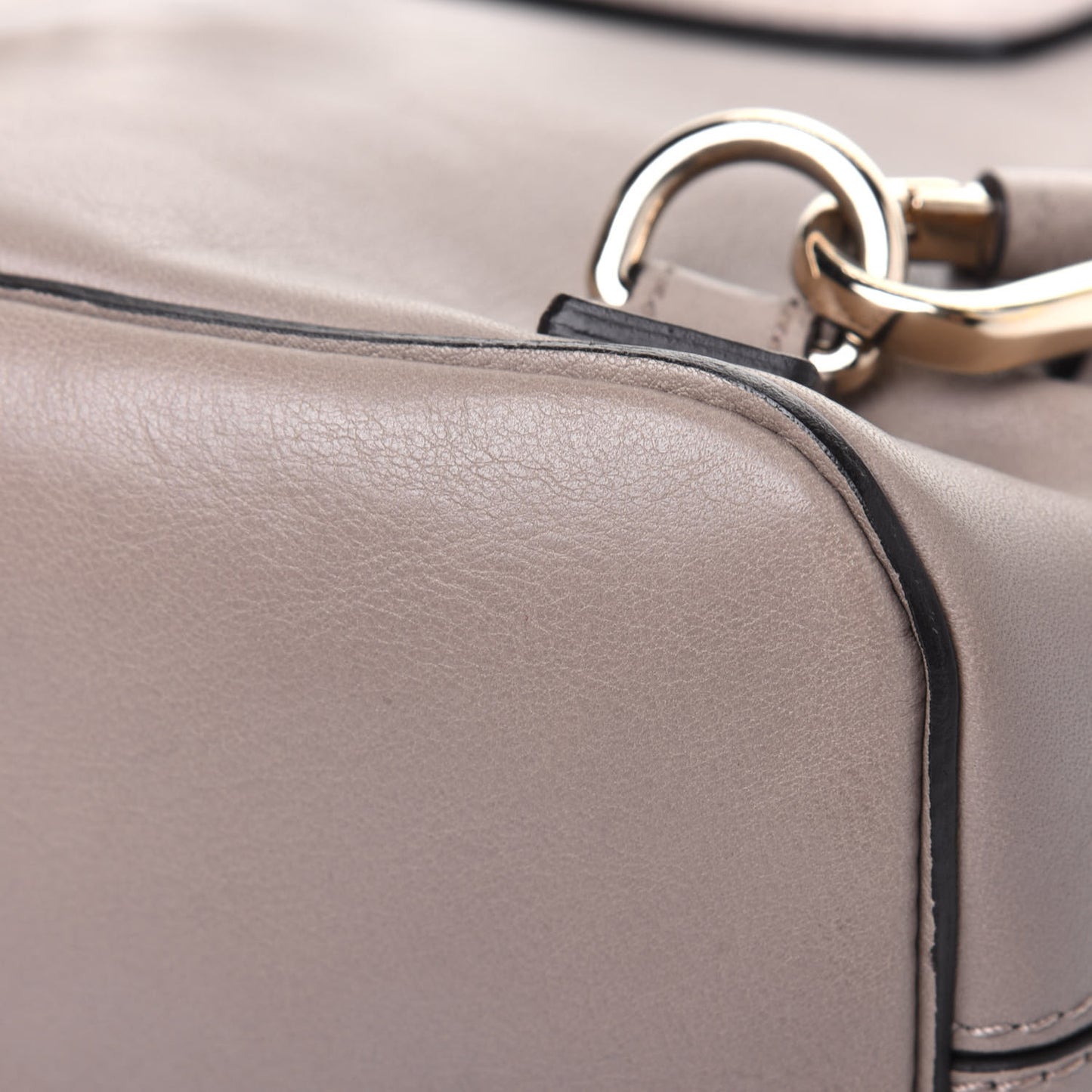 Suede Calfskin Mini Faye Backpack Motty Grey