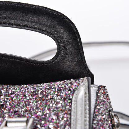 Alexander McQueen Metallic Calfskin Glitter Mini Heroine Shoulder Bag Grey Multicolor 12 of 15
