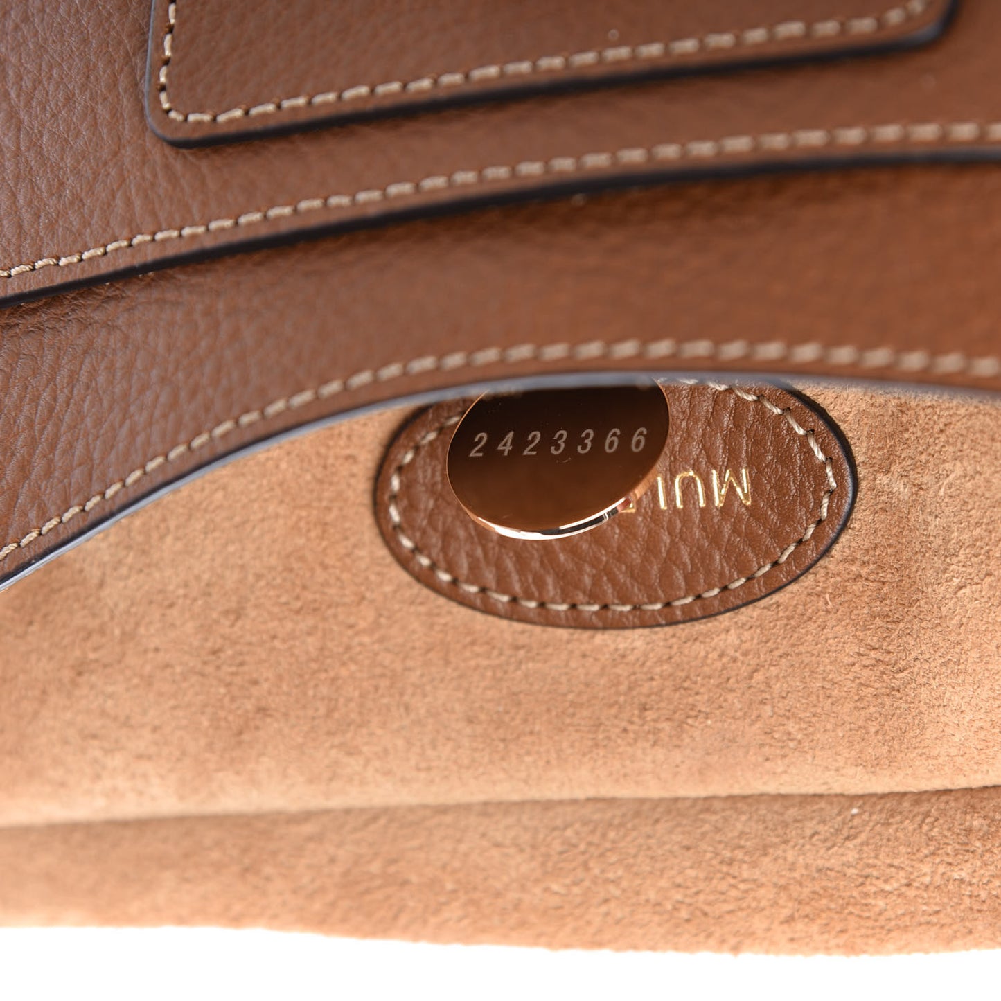 Natural Grain Calfskin Antony Messenger Crossbody Oak