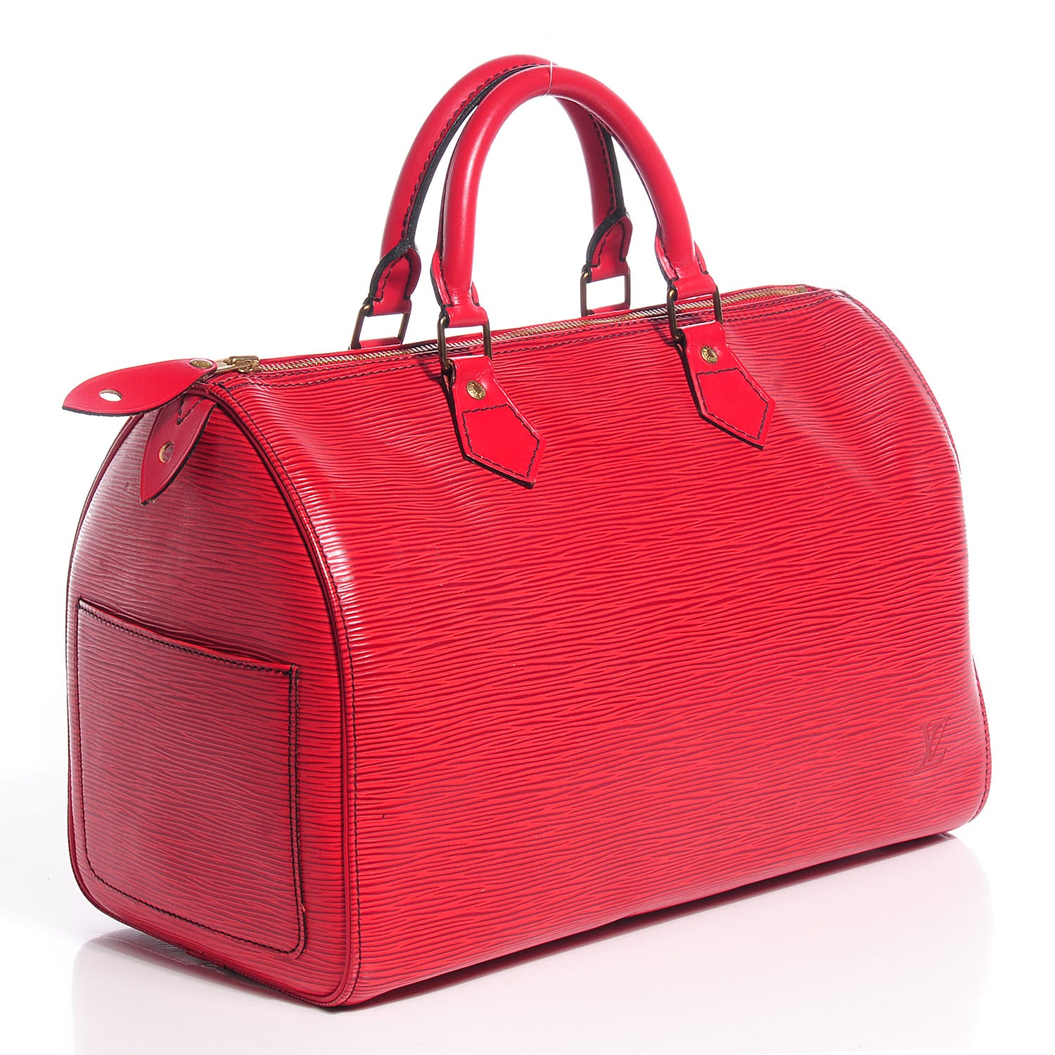 Louis Vuitton Epi Speedy 30 Rouge 3 of 8