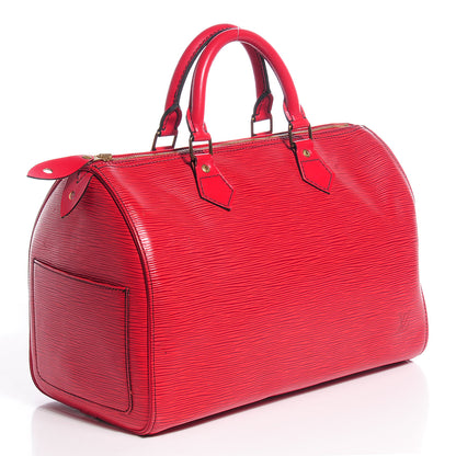 Louis Vuitton Epi Speedy 30 Rouge 3 of 8