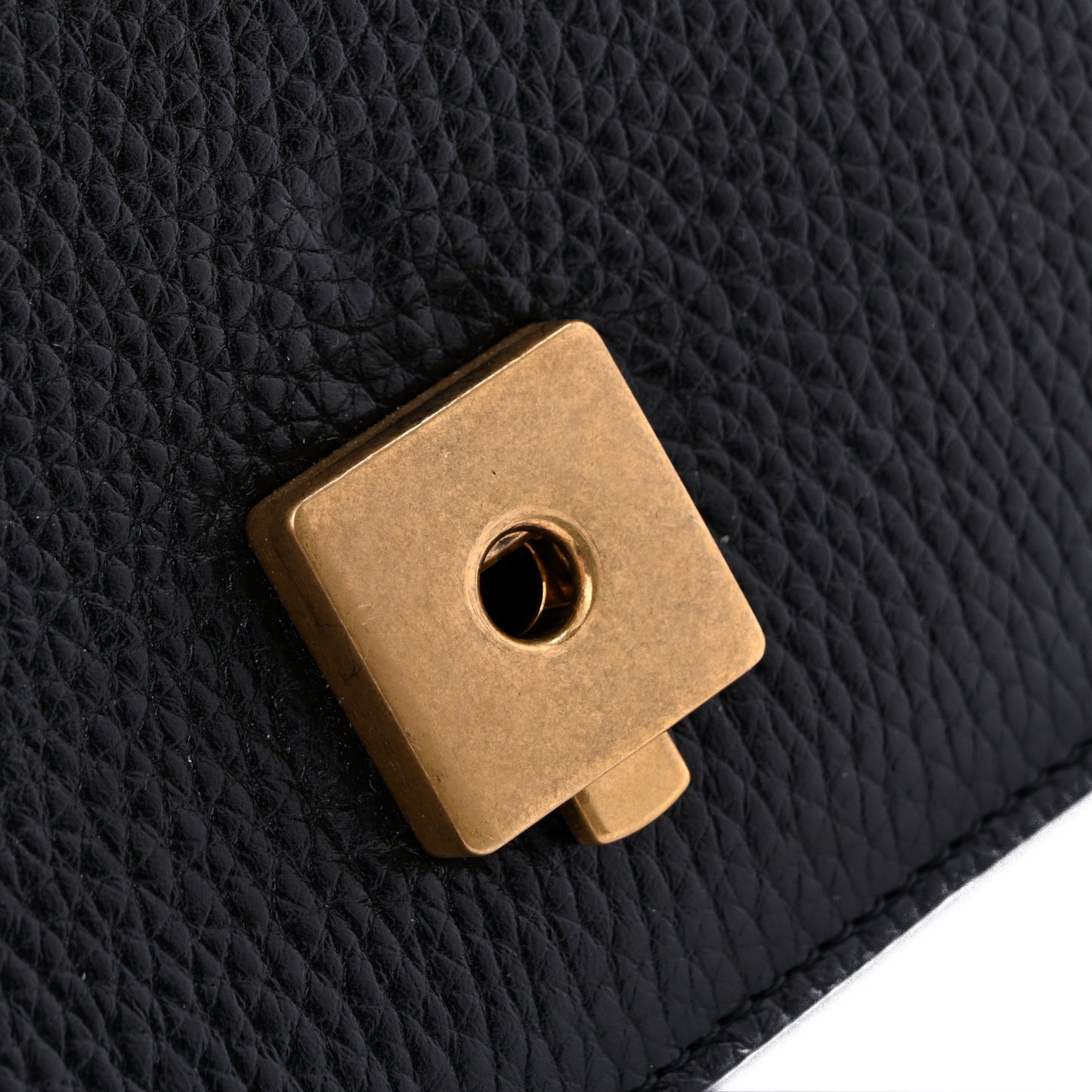 Calfskin Small GG Marmont Chain Handle Bag Black