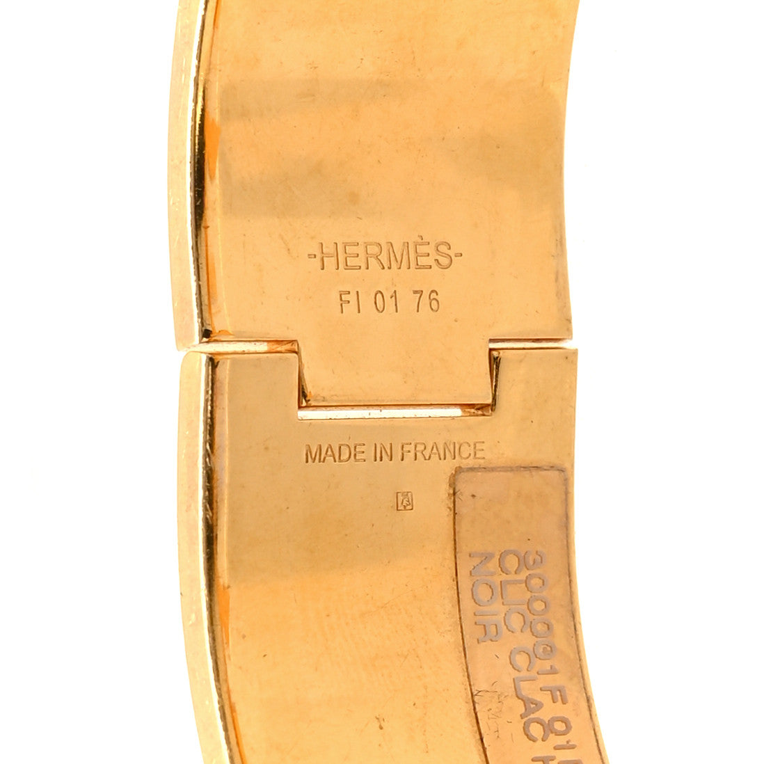Enamel Wide Clic Clac H Bracelet PM Black