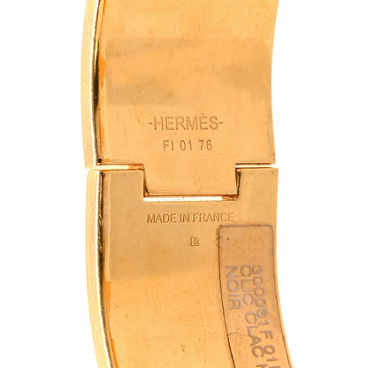 Hermes Enamel Wide Clic Clac H Bracelet PM Black 4 of 4