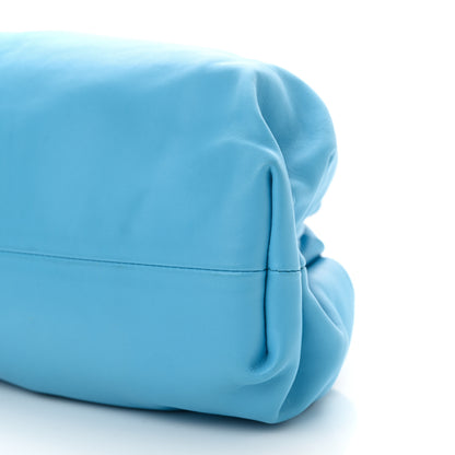 Bottega Veneta Smooth Butter Calf The Pouch Oversized Clutch Sky Blue 9 of 9