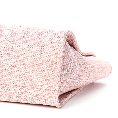 Chanel Straw Lurex Small Deauville Tote Pink 9 of 10