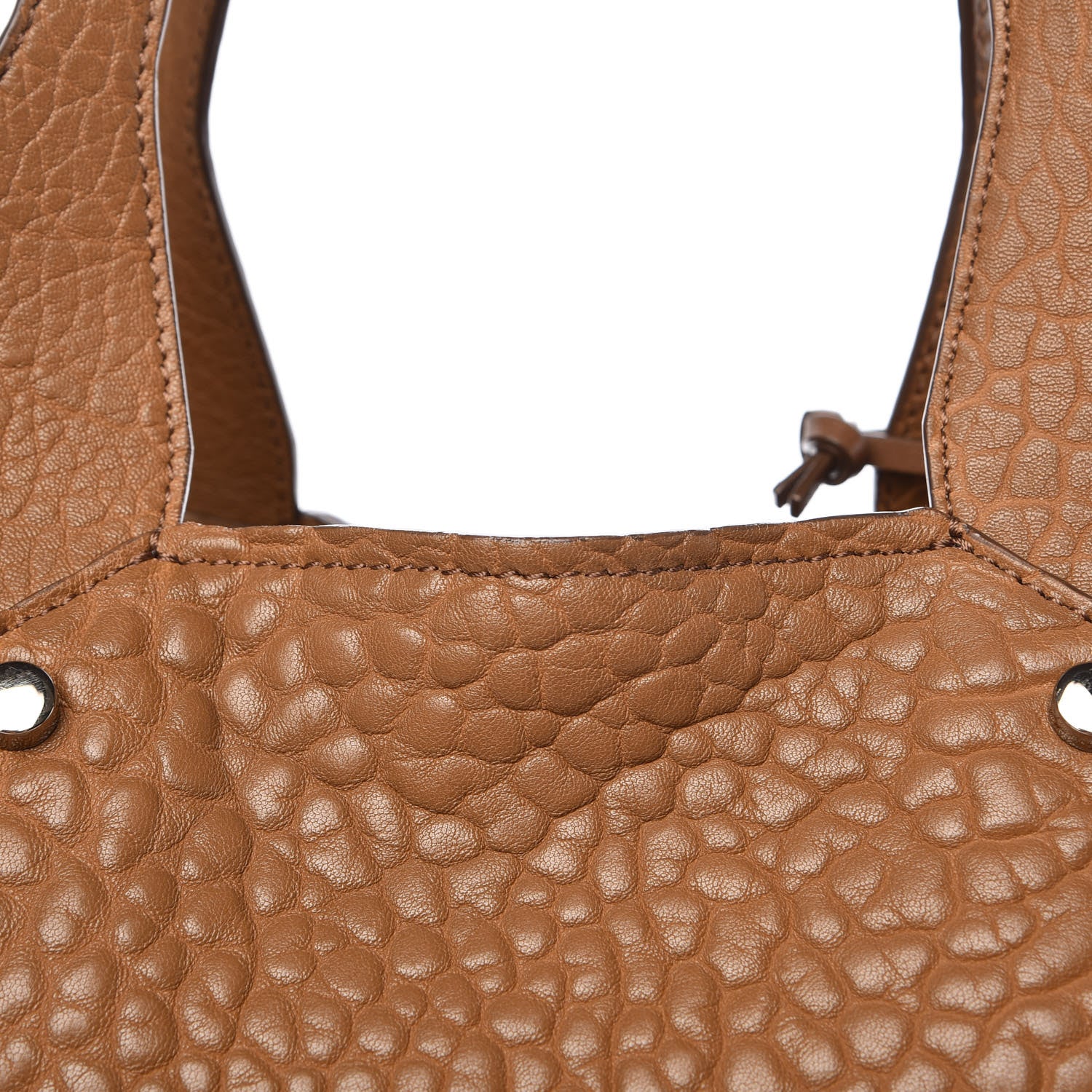 Jimmy Choo Grained Lambskin Studded Lockett Shopper Tote Tan 11 of 16