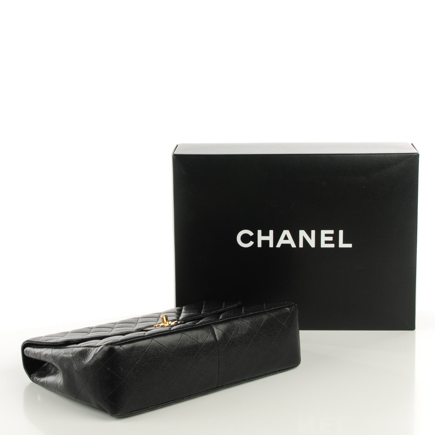 Chanel Caviar Quilted Jumbo Single Flap Black 4 of 8