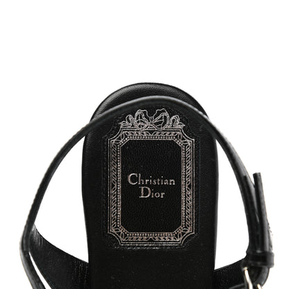 Christian Dior Patent Solar Sandals 35.5 Black 8 of 9