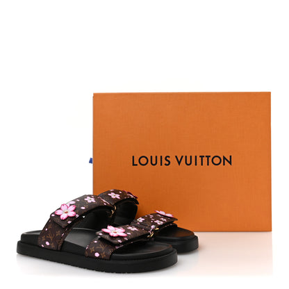 Louis Vuitton LV X TM Monogram LV Sunset Flat Comfort Mule 38.5 Sakura Brown 9 of 9