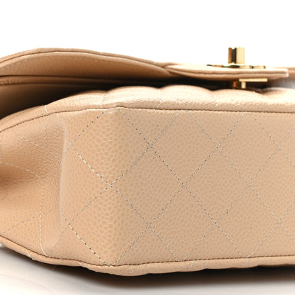 Chanel Caviar Quilted Small Double Flap Beige 8 of 10
