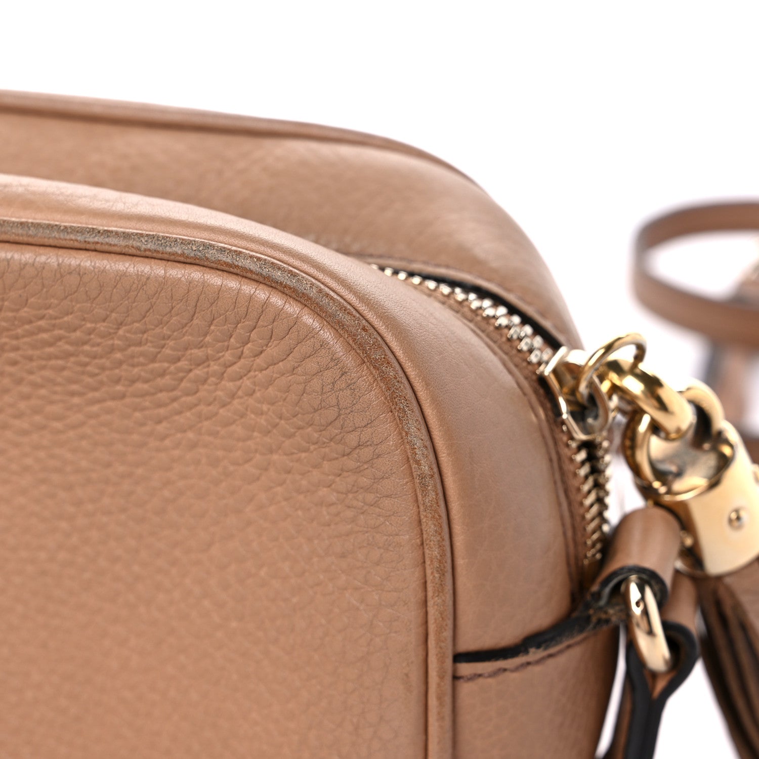 Gucci Pebbled Calfskin Small Soho Disco Bag Camelia 19 of 27