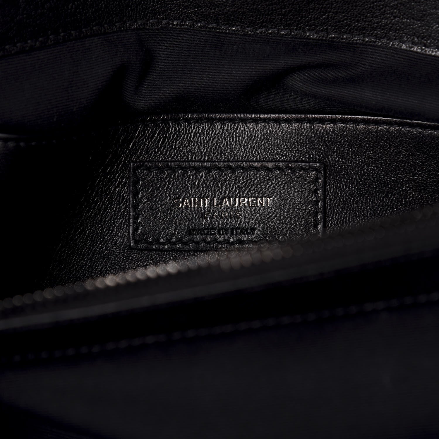Saint Laurent Sheepskin Matelasse Chevron Monogram Monochrome Large College Satchel Black 7 of 10