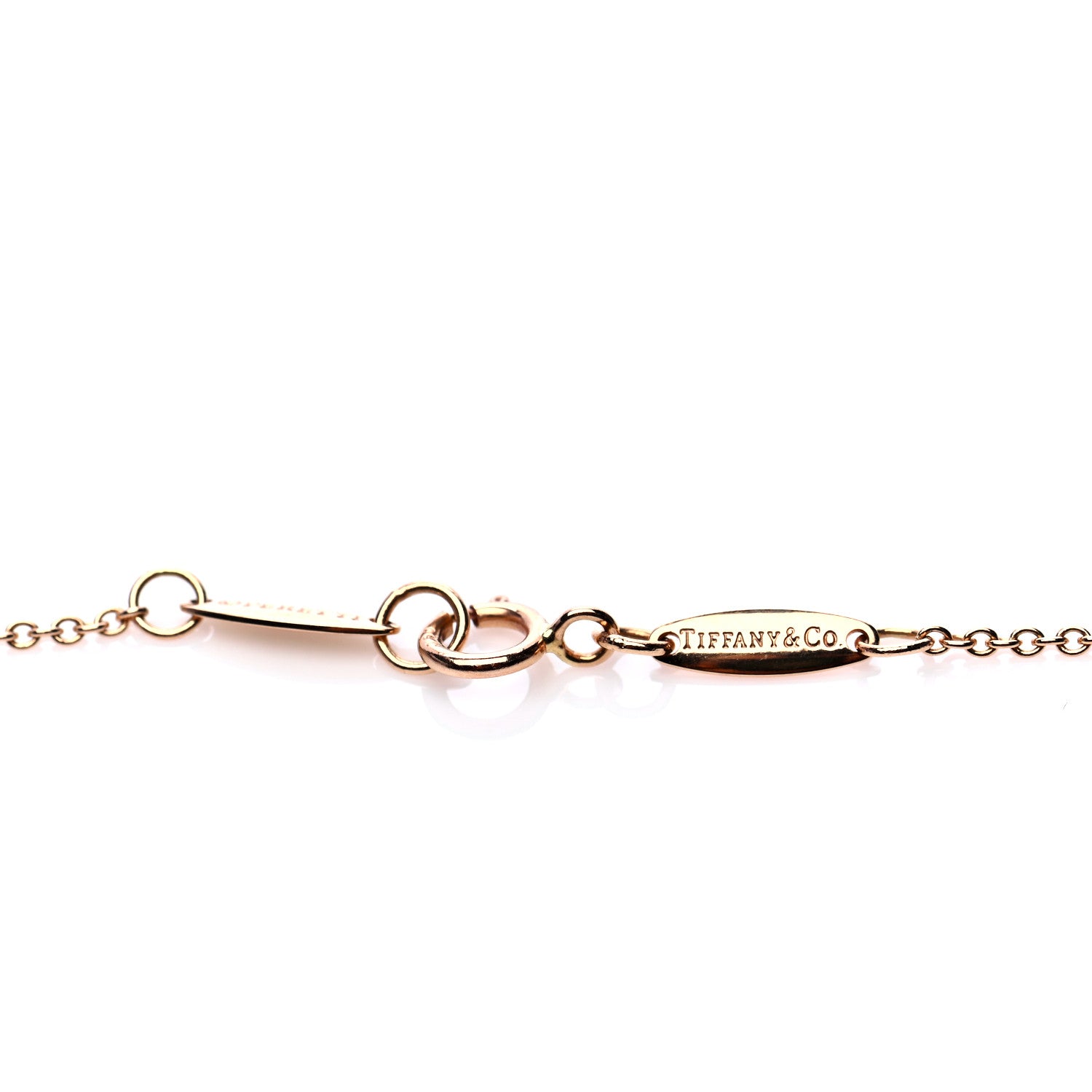 Tiffany 18K Yellow Gold Diamond .12ct Elsa Peretti Diamonds by the Yard Pendant Necklace 5 of 5