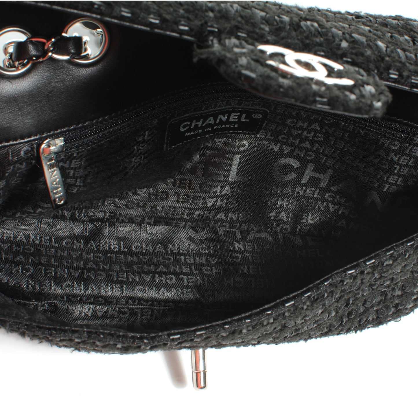 Tweed East West Flap Black