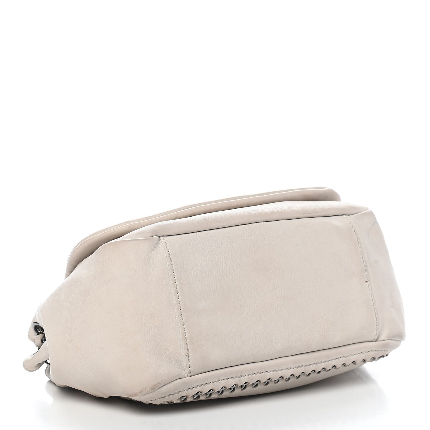 Smooth Calfskin Luxe Ligne Flap White