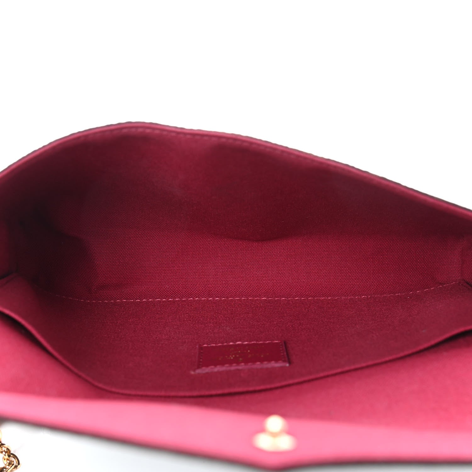 Louis Vuitton Monogram Pochette Felicie Chain Wallet Fuchsia 5 of 10