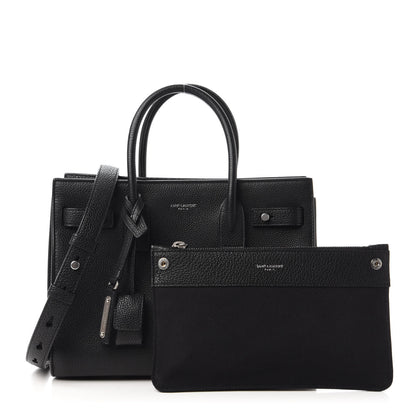 Saint Laurent Grained Calfskin Baby Sac De Jour Souple Black 10 of 10