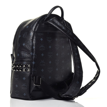 MCM Visetos Small Side Stud Stark Backpack Black 2 of 8