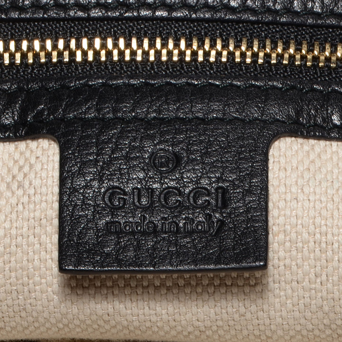 Pebbled Calfskin Large Soho Shoulder Bag Black