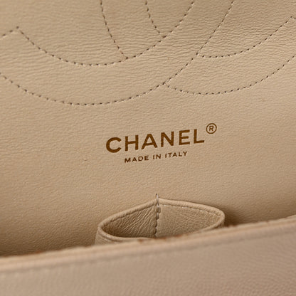 Chanel Caviar Quilted Jumbo Double Flap Light Beige 6 of 10