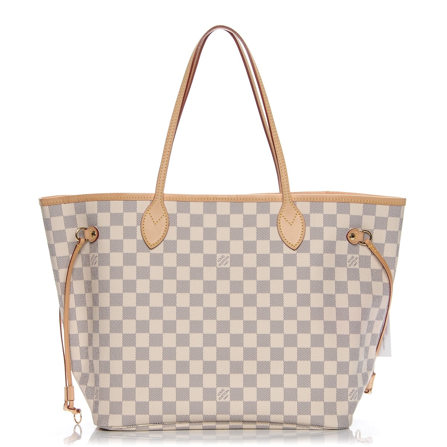 Damier Azur Neo Neverfull MM Rose Ballerine
