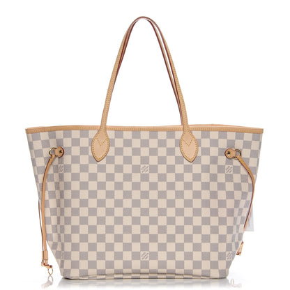 Louis Vuitton Damier Azur Neo Neverfull MM Rose Ballerine 1 of 7