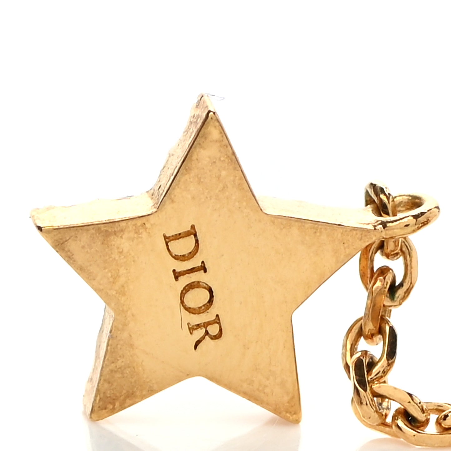 Crystal Star CD J'Adior Dangle Earrings Gold