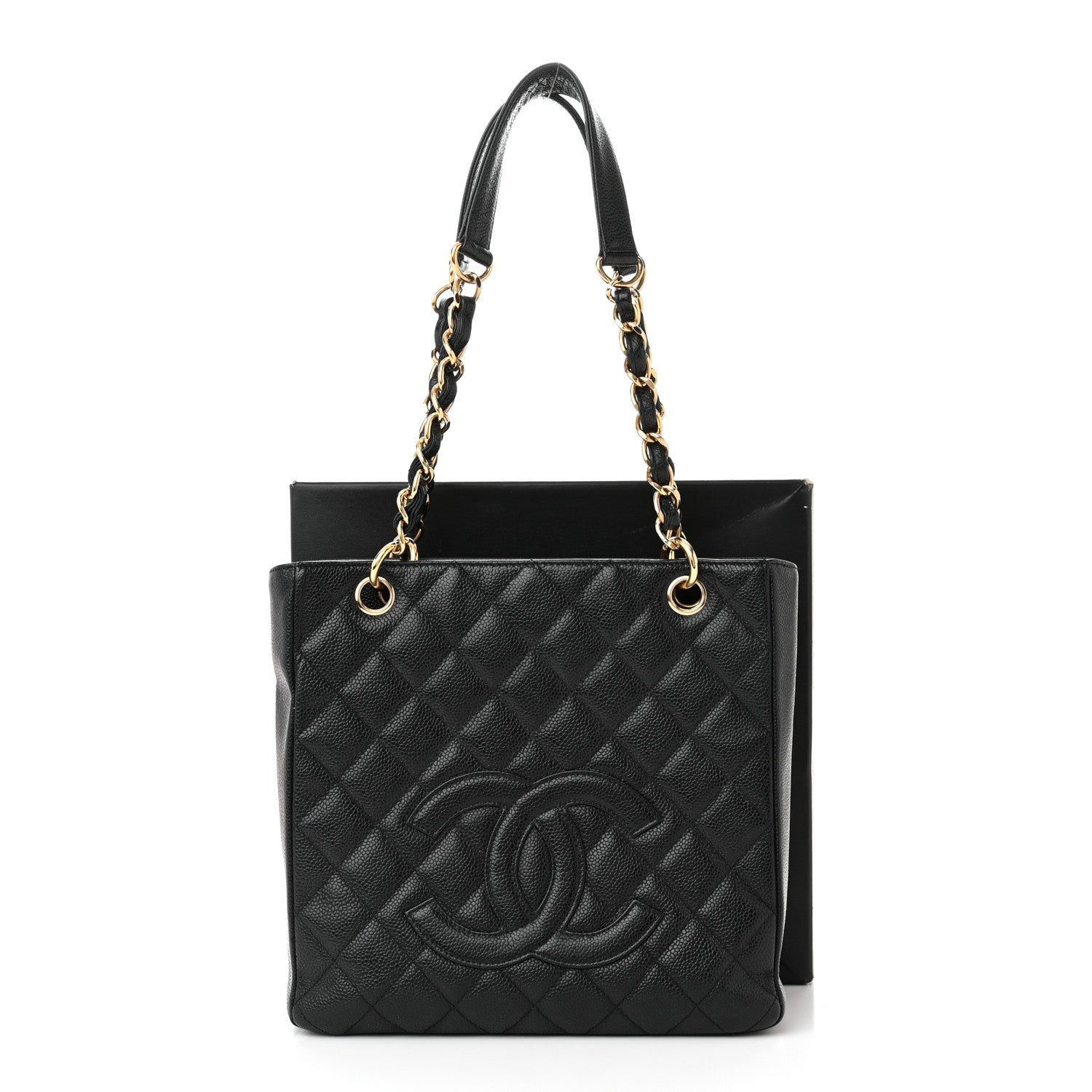 Chanel Caviar Quilted Petit Shopping Tote PST Black 11 of 11
