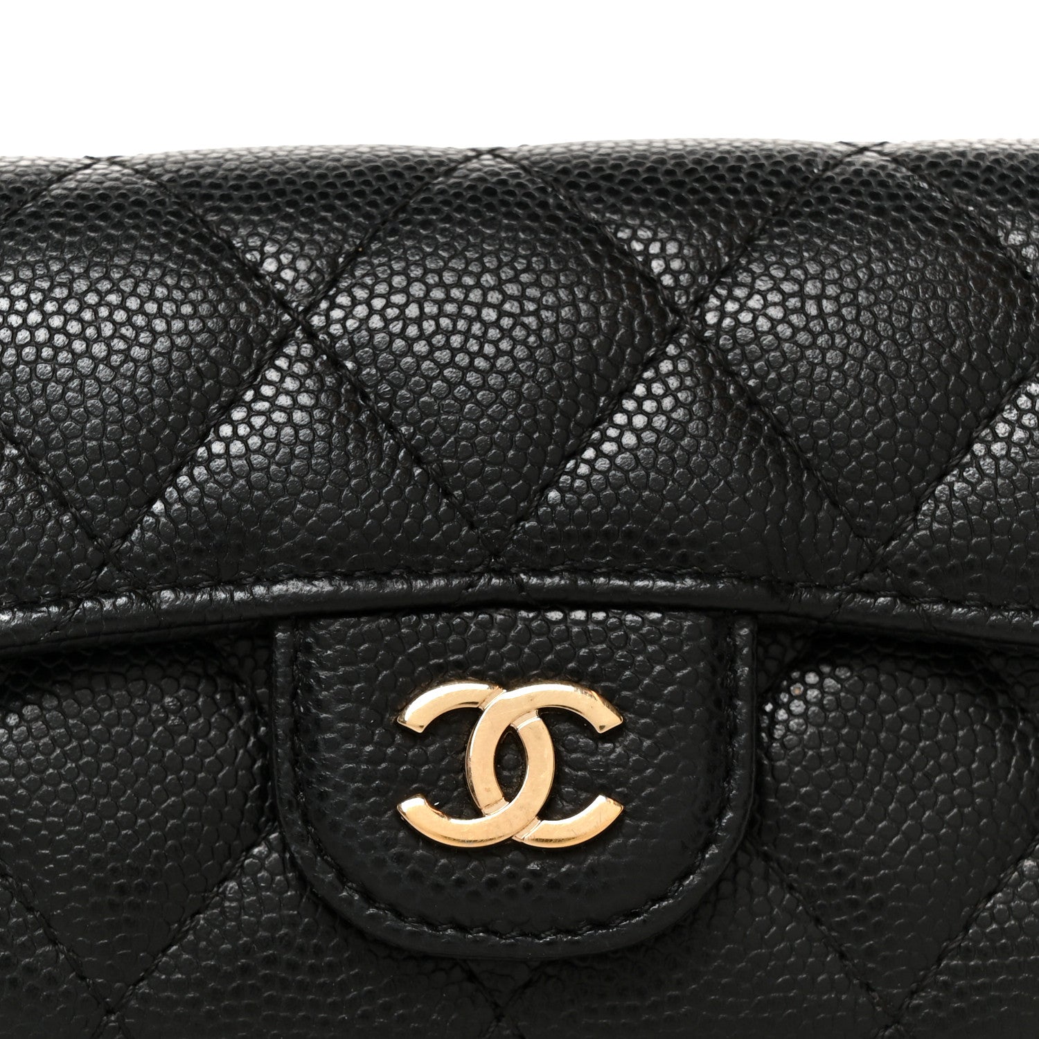 Chanel Caviar Quilted Classic 4 Key Holder Wallet Black 9 of 10