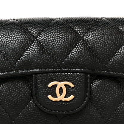 Chanel Caviar Quilted Classic 4 Key Holder Wallet Black 9 of 10