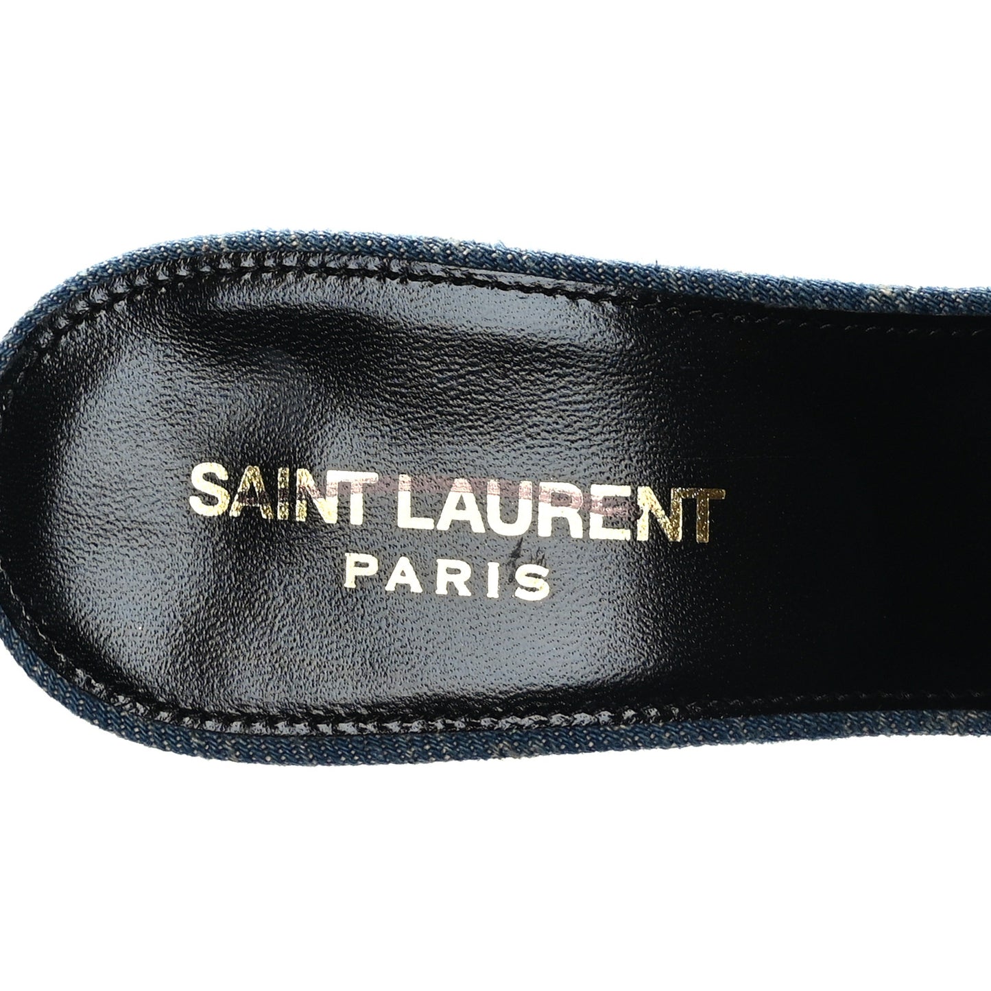 Denim Monogram La 16 Mule Sandals 39 Blue Jeans