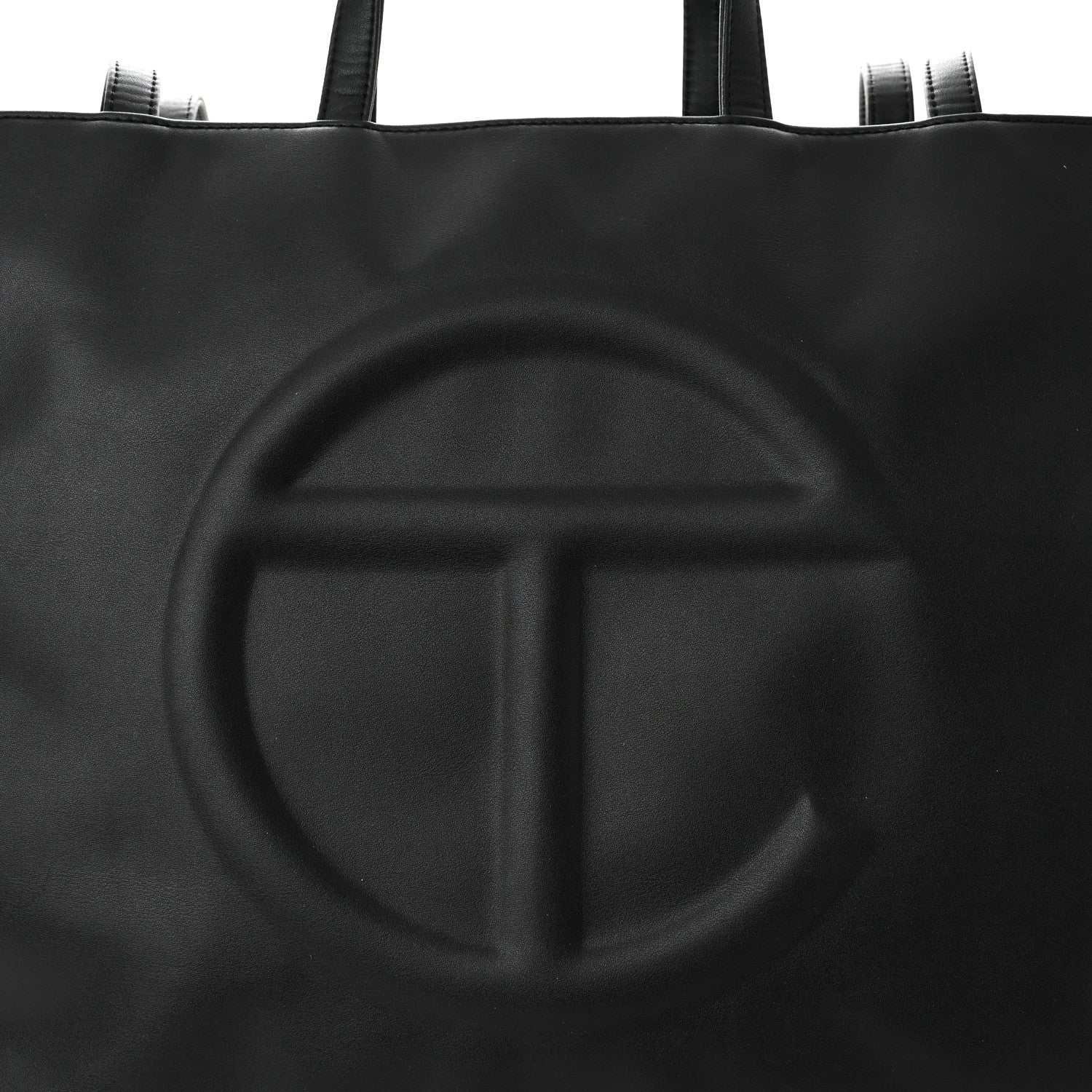 Telfar Vegan Leather Large Shopping Bag Black 8 of 11
