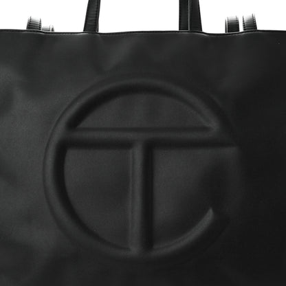 Telfar Vegan Leather Large Shopping Bag Black 8 of 11