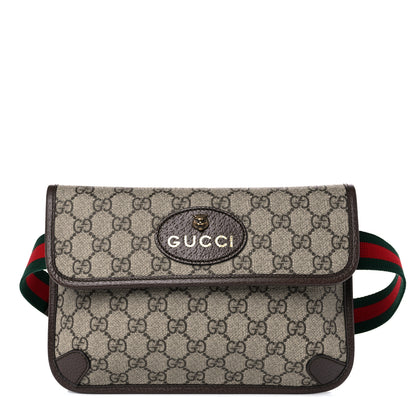 Gucci GG Supreme Monogram Neo Vintage Web Belt Bag Brown 1 of 12