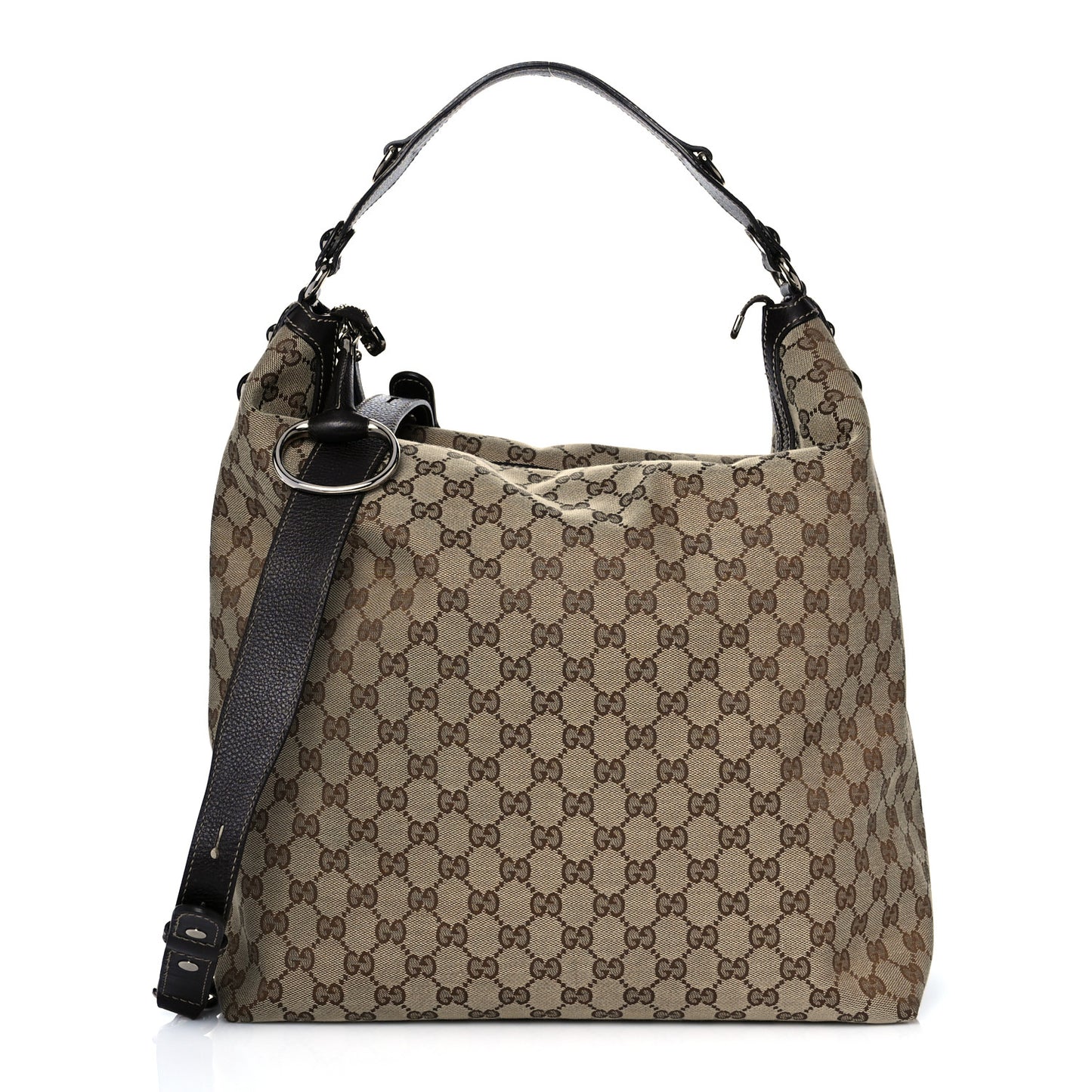 Monogram Large Icon Bit Hobo Dark Brown