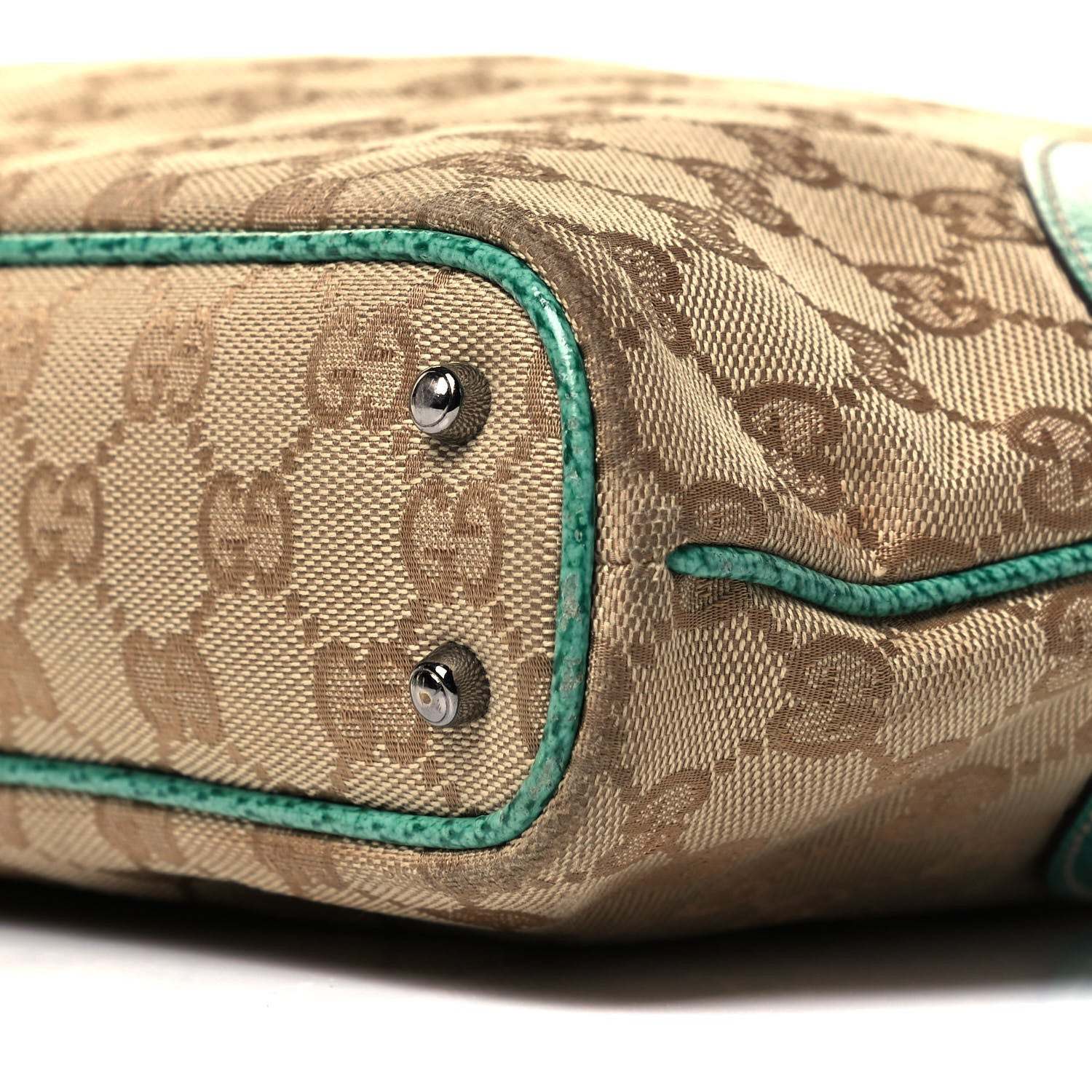 Gucci Monogram Shoulder Bag Turquoise 9 of 10