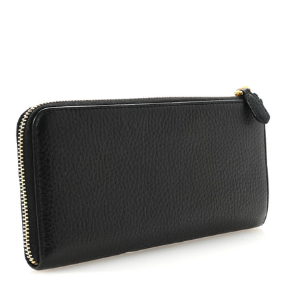 Prada Vitello Move Half Zip Wallet Black 3 of 7
