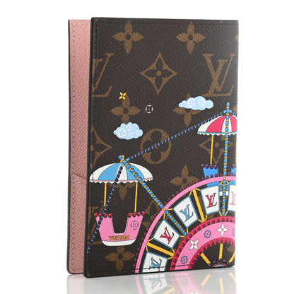 Louis Vuitton Monogram 2020 Christmas Animation Big Wheel Passport Cover Rose Ballerine 3 of 7