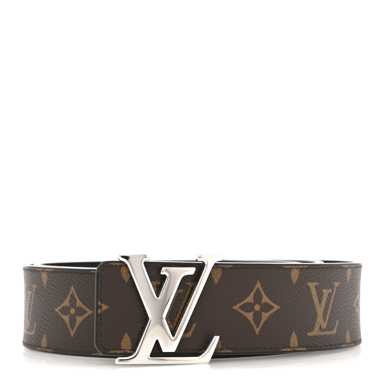Louis Vuitton Calfskin Monogram 40mm LV Initiales Reversible Belt 95 38 Black 1 of 7